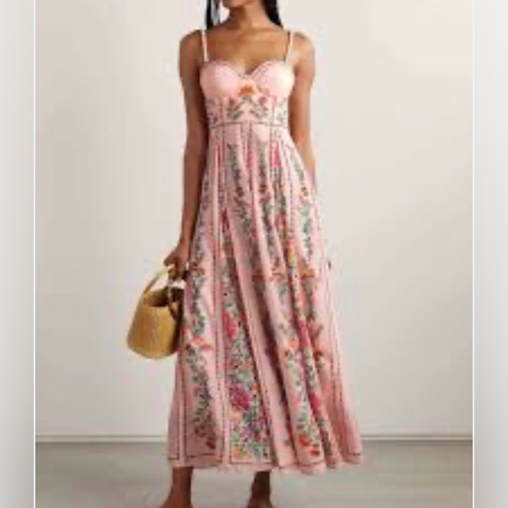 SHEIN Pink Floral Maxi Dress